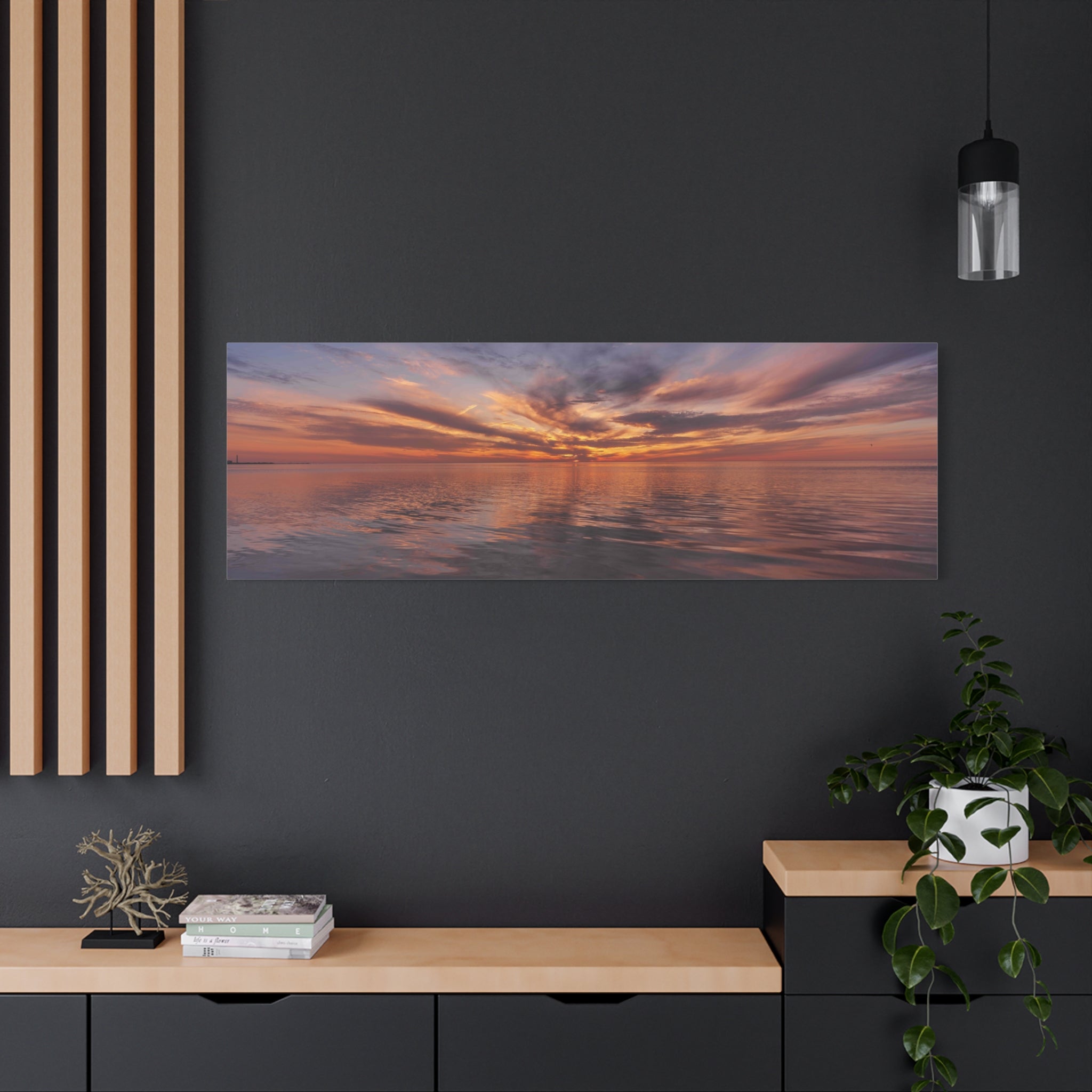 Sunset @ Robert K Rees Beach - January 2026 - Part 1 - Matte Stretched Wall Art