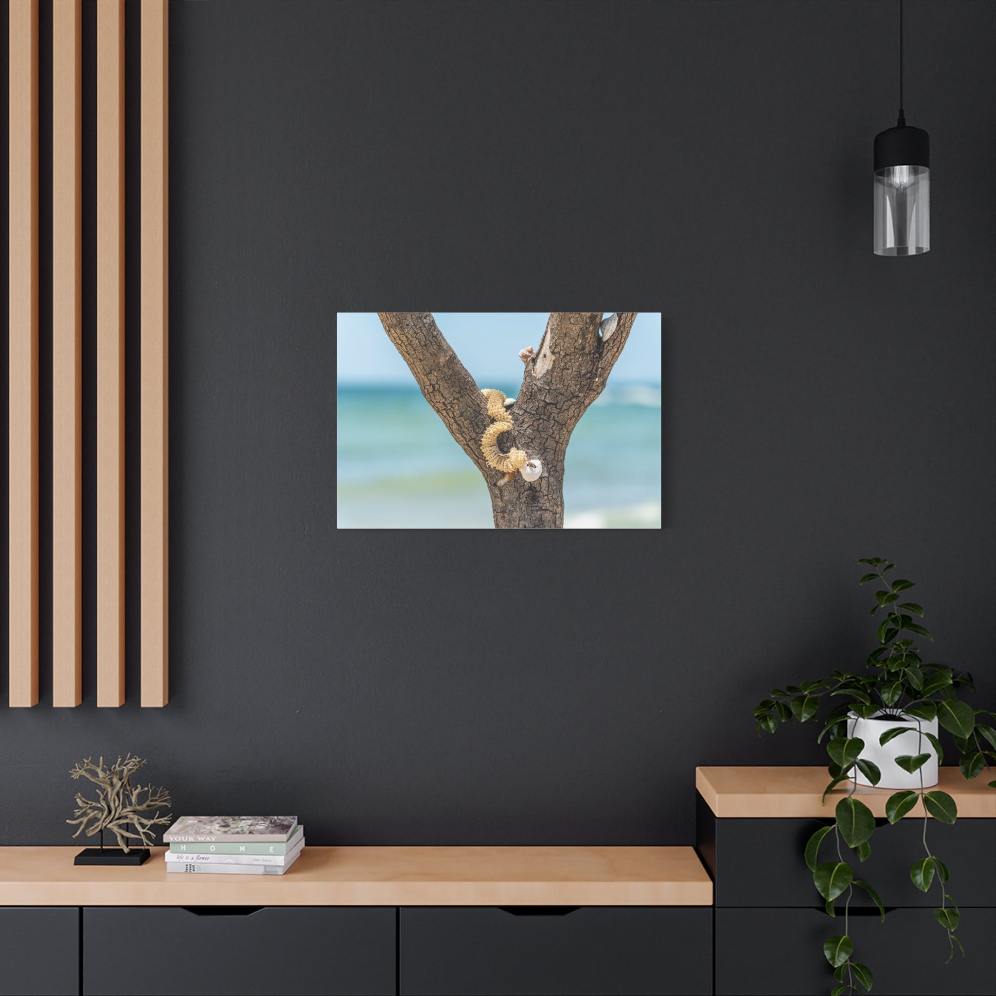 Canvas Wall Art - Honeymoon Island Seashell Tree