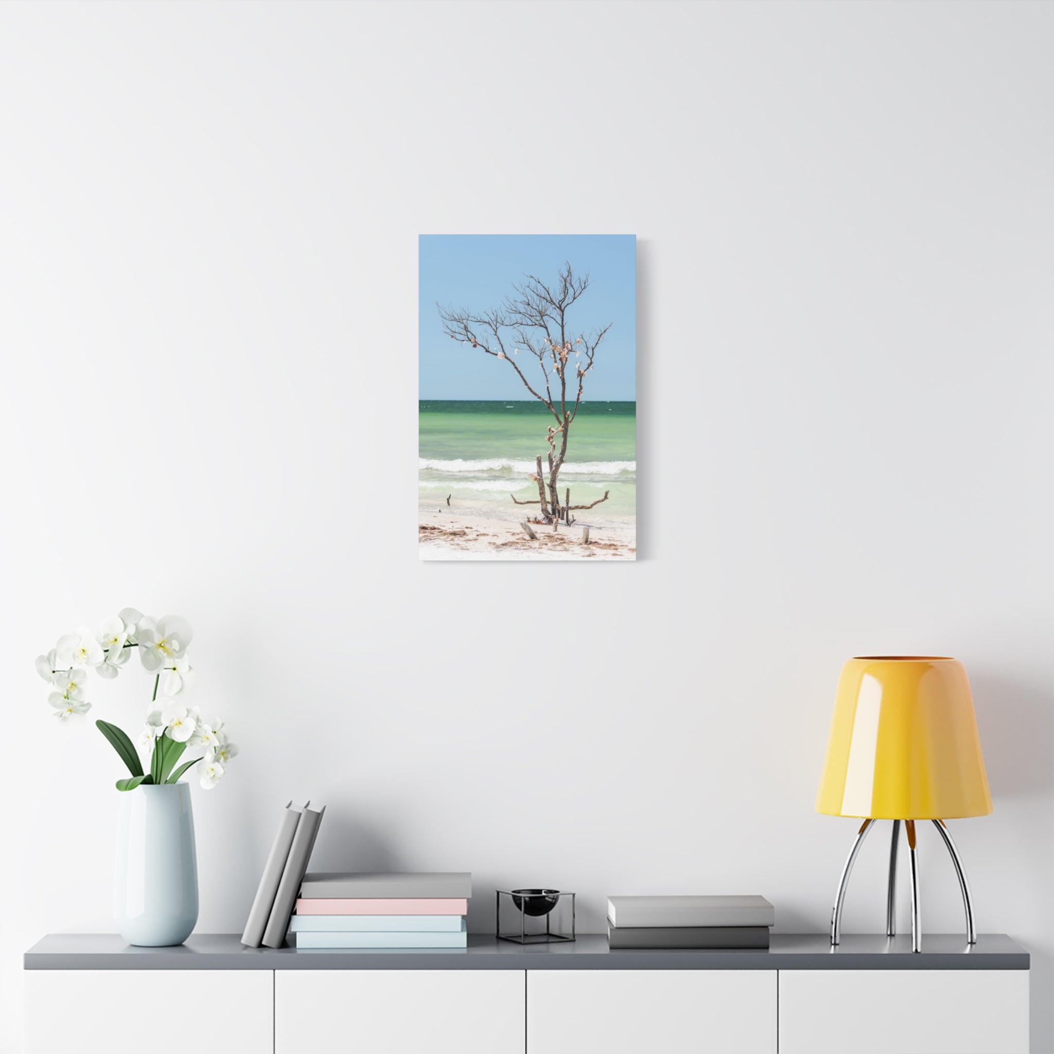 Canvas Wall Art - Honeymoon Island Seashell Tree