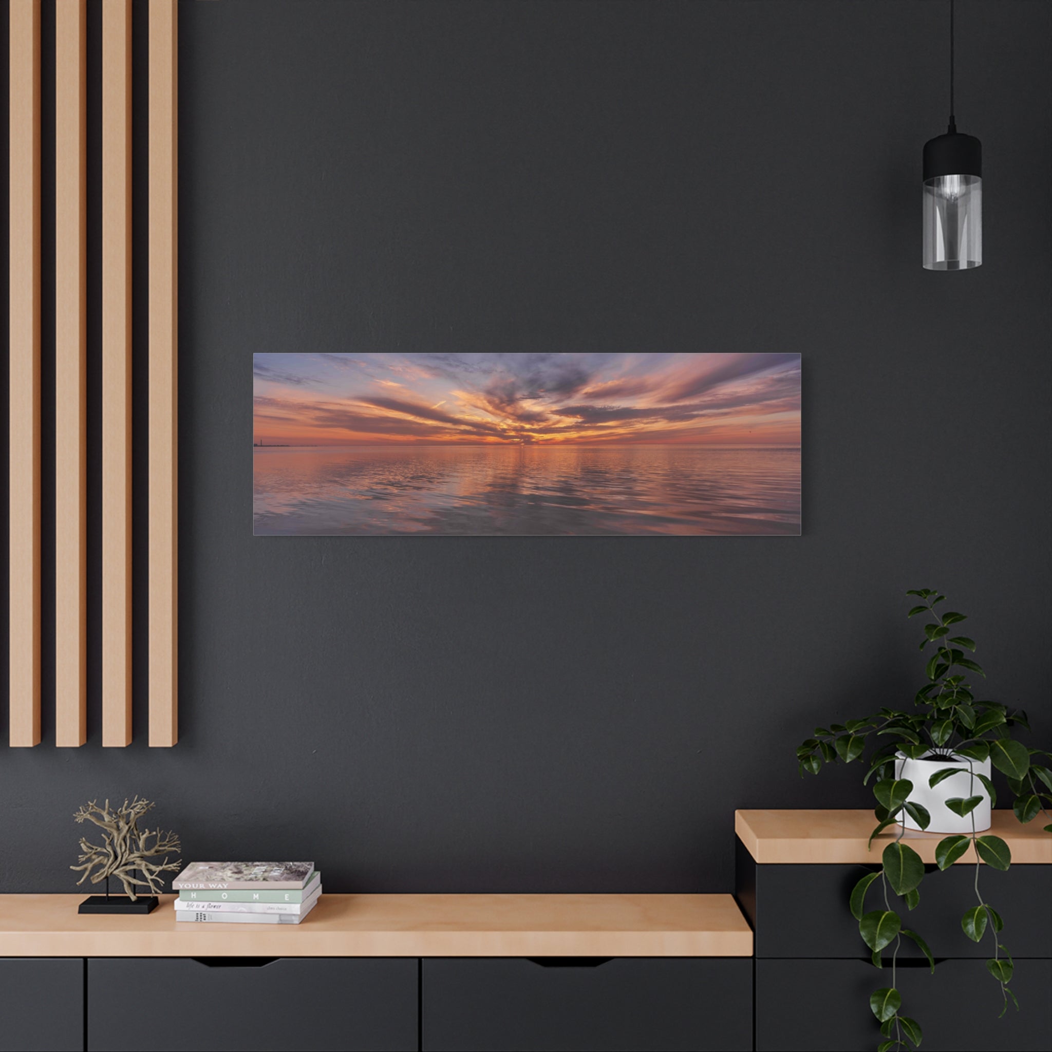 Sunset @ Robert K Rees Beach - January 2026 - Part 1 - Matte Stretched Wall Art