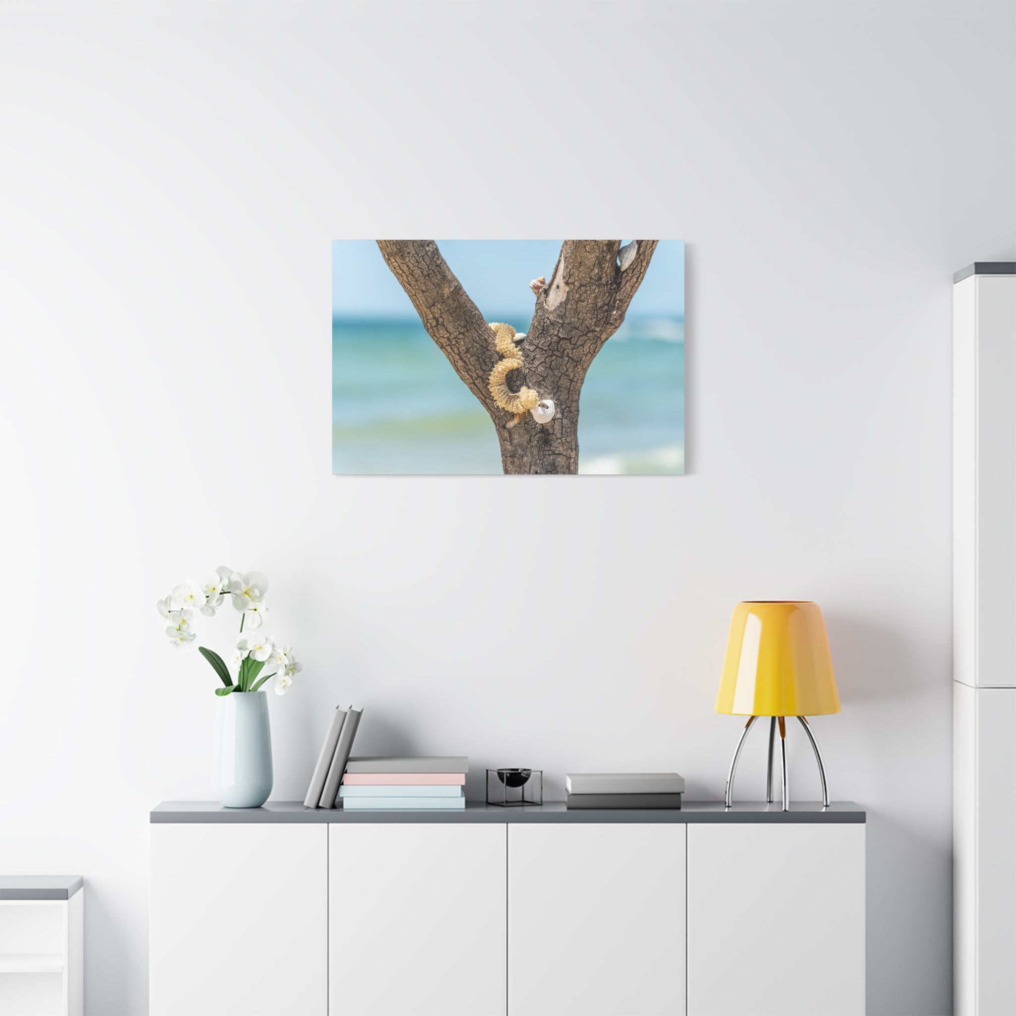 Canvas Wall Art - Honeymoon Island Seashell Tree