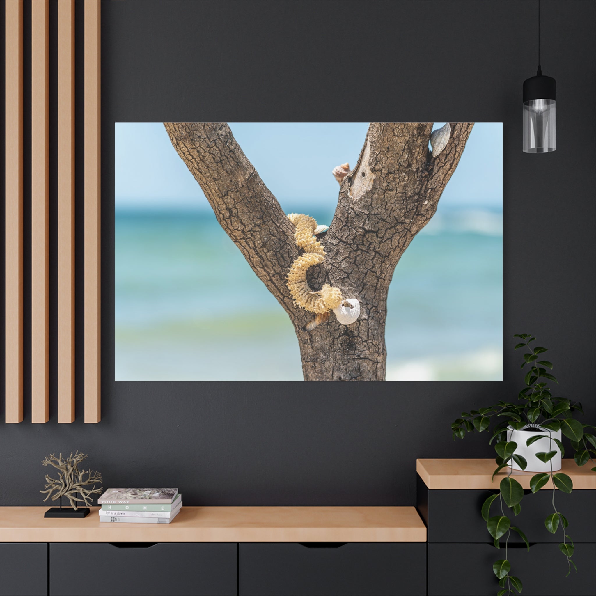 Canvas Wall Art - Honeymoon Island Seashell Tree