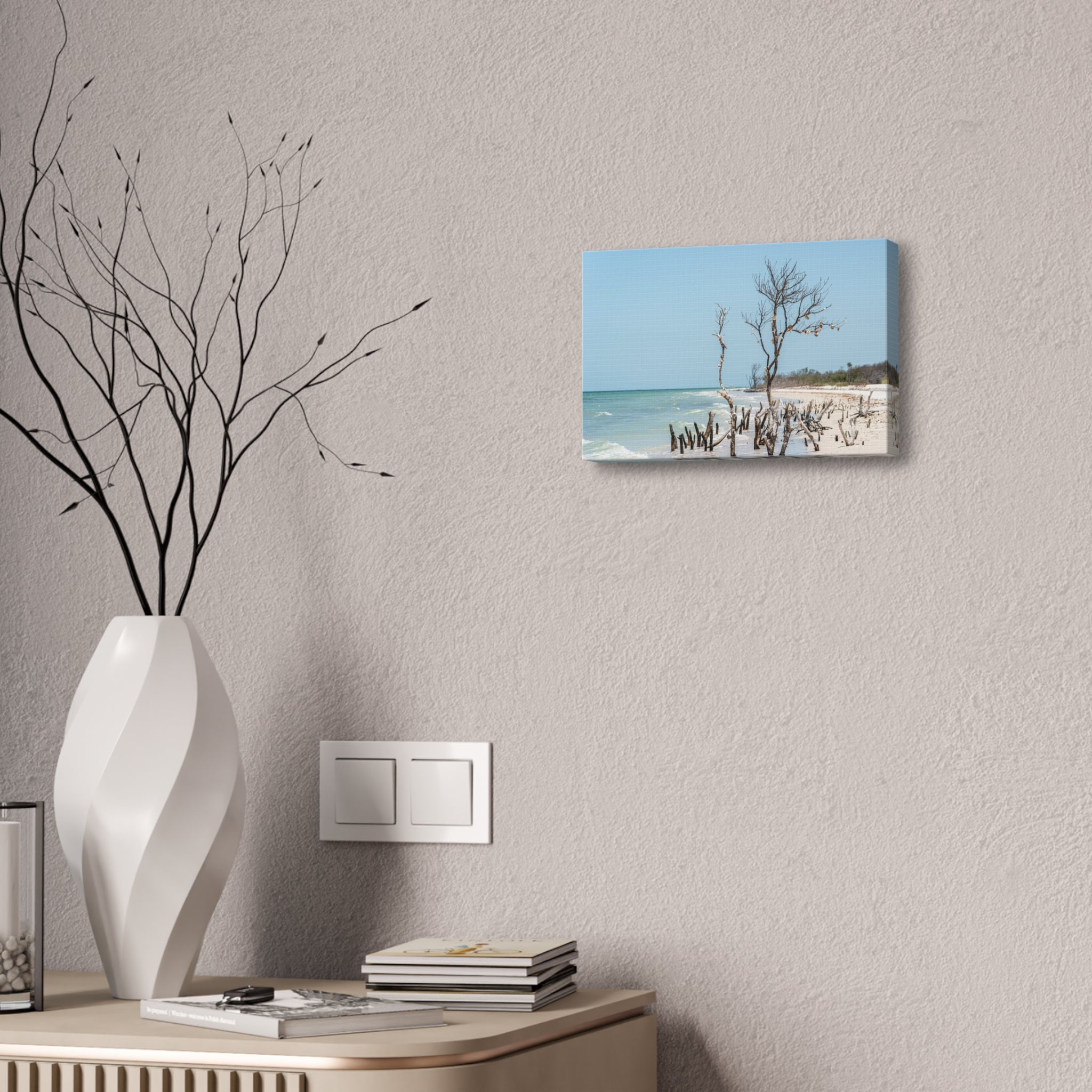Canvas Wall Art - Honeymoon Island Driftwood