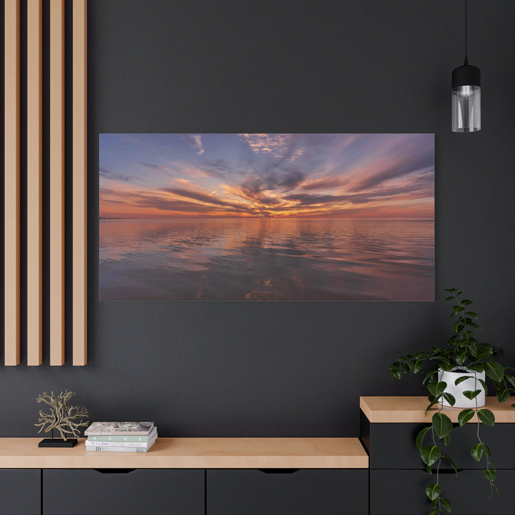 Sunset @ Robert K Rees Beach - January 2026 - Part 1 - Matte Stretched Wall Art