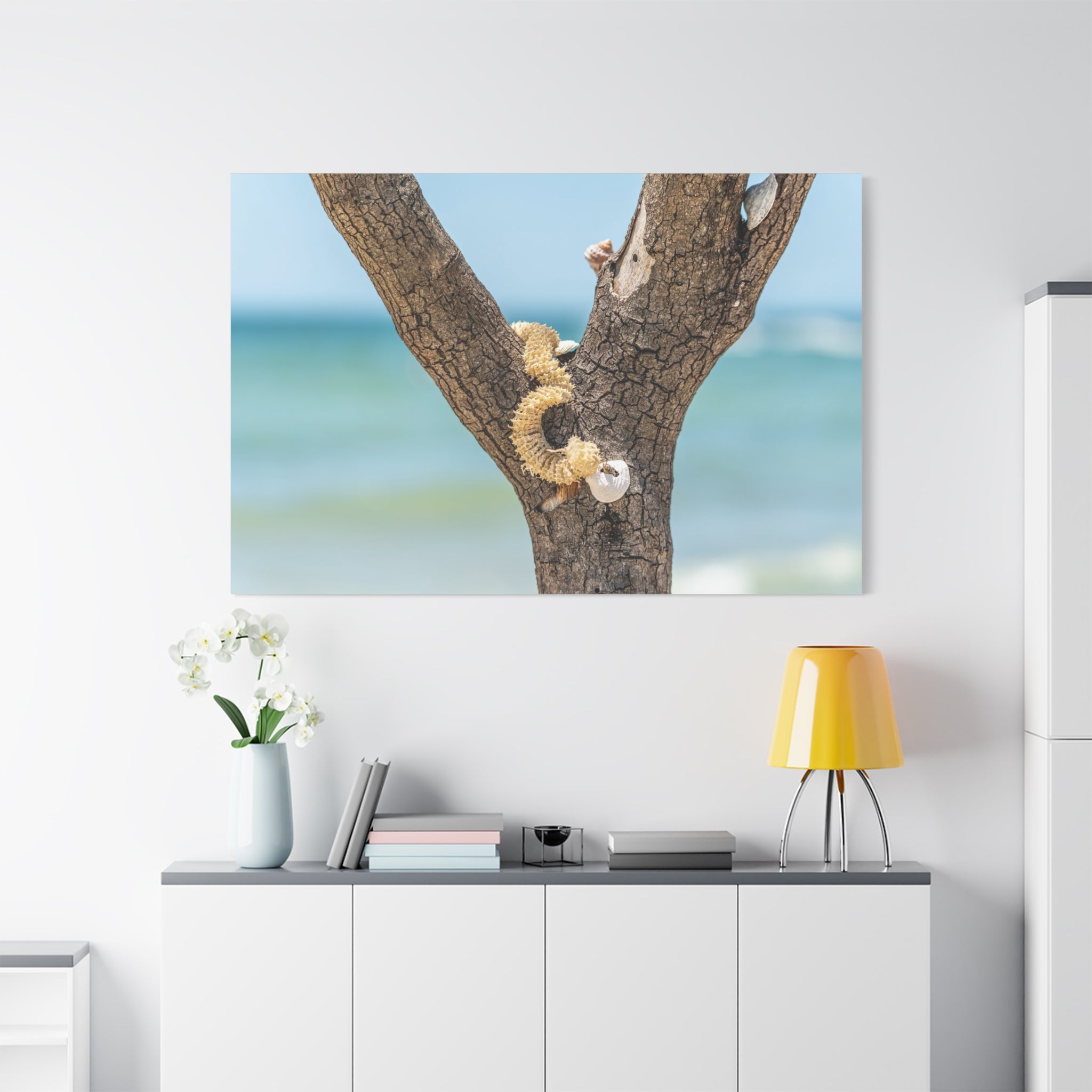 Canvas Wall Art - Honeymoon Island Seashell Tree