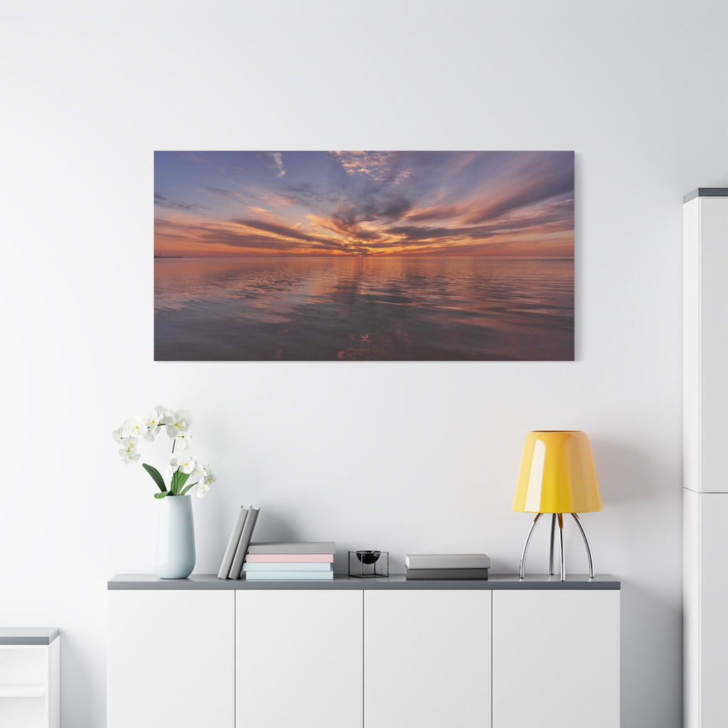 Sunset @ Robert K Rees Beach - January 2026 - Part 1 - Matte Stretched Wall Art
